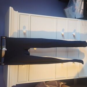 Size Large, PLUSH fleece tights, Navy Blue.